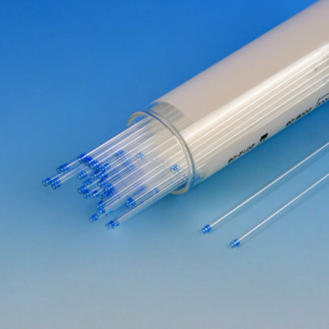 Mico-Hematocrit Capillary Tube, Borosilicate Glass, Untreated, Blue Tip, 100/vial, 10 vial/bx