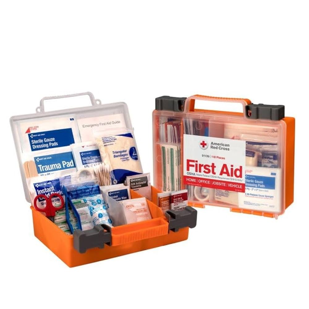 25-Person Plastic First Aid Kit, Clear Front (DROP SHIP ONLY - $150 Minimum Order)