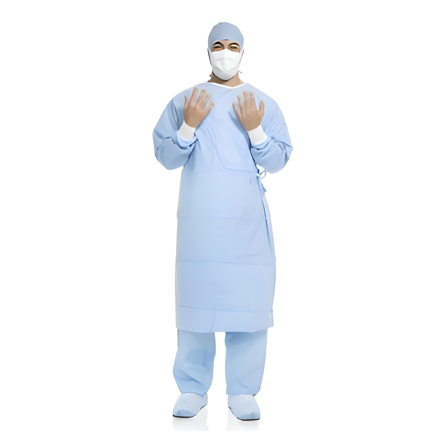 Aero Blue Surgical Gown, X-Long, Large, Non Sterile, 36/cs (US Only)