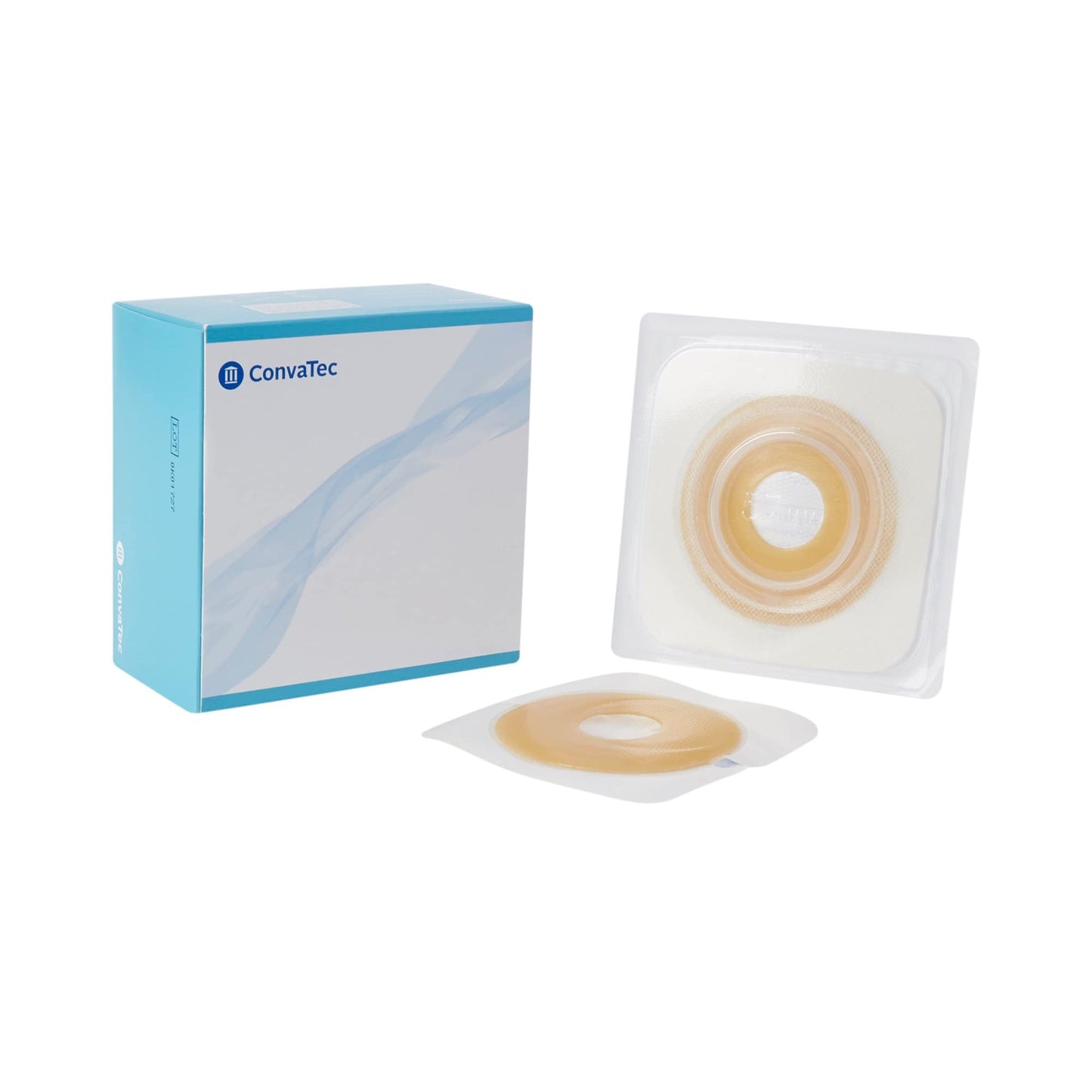 Skin Barrier, Stomahesive, with Mold-to-Fit Opening and Hydrocolloid Tape Collar, White, 2 1/4" Flange, 1 1/4" - 1 3/4" Stoma Opening, 10/bx (Continental US Only)