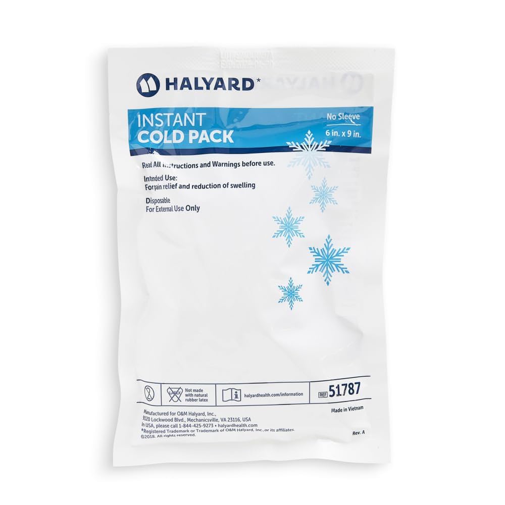 Instant Cold Pack, 6" x 9", Large, Single Patient Use, 24/cs
