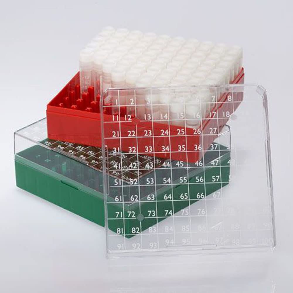 BioBox (for 1 & 2 mL Vials), 100-Place, 10 x 10, Blue, 5/bx
