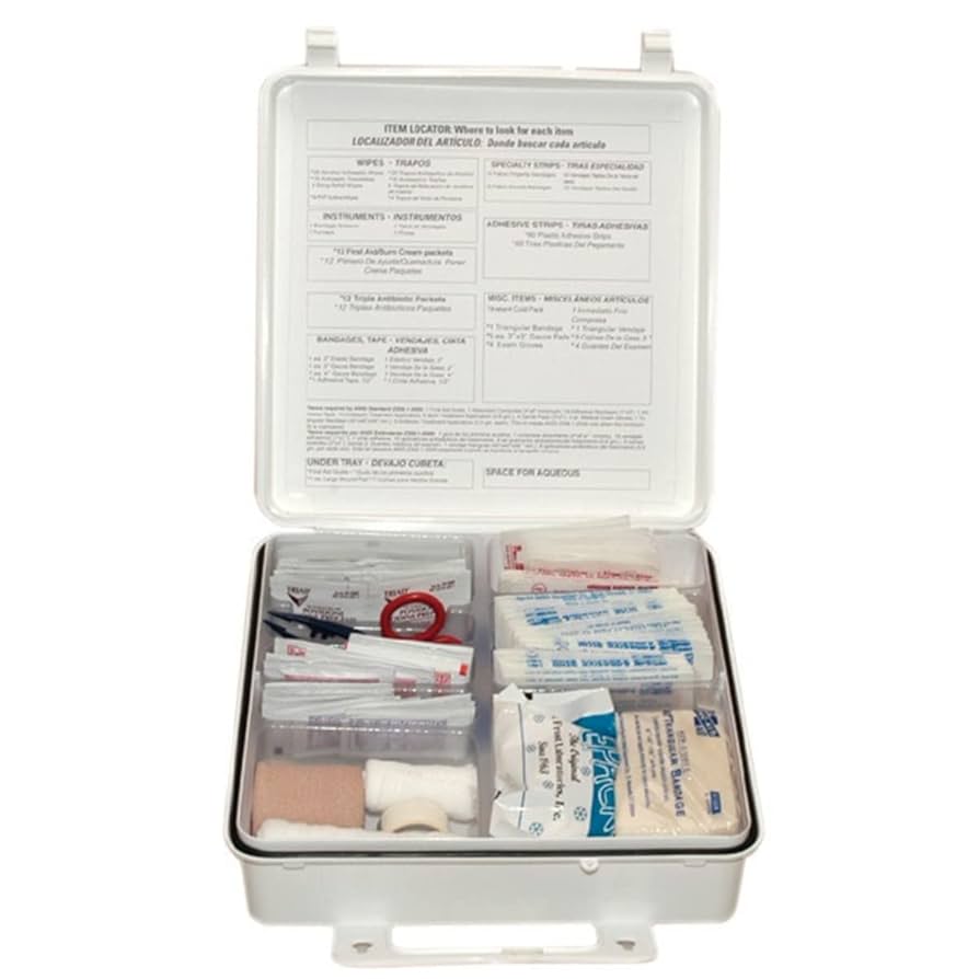 OSHA First Aid Kit, 50 Person, Plastic Case, Custom Logo , 48/cs (DROP SHIP ONLY - $150 Minimum Order)