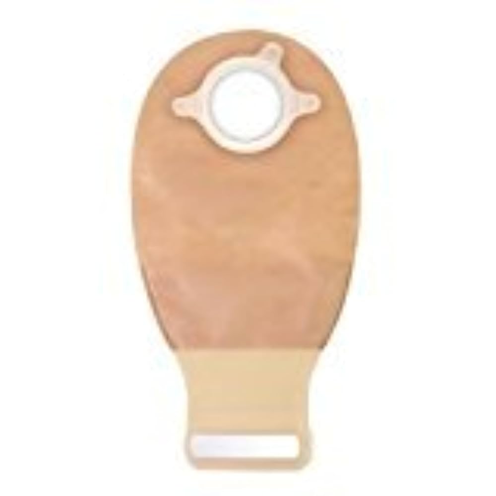 Closed-End Pouch, 12", 2-Sided Comfort Panel, Tail Closure, Filter, Tan, 1 3/4" Flange, 10/bx (Continental US Only)