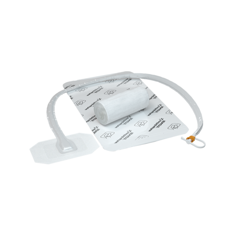 Small Kit Includes: Soft Port, AMD Gauze 6" x 6.7", Non-Adherent Gauze 3" x 8", Transparent Film 8" x 12", Saline Bulet, Sachet of No-Sting Skin Prep, Wound Ruler, 5 bx/cs (US Only)