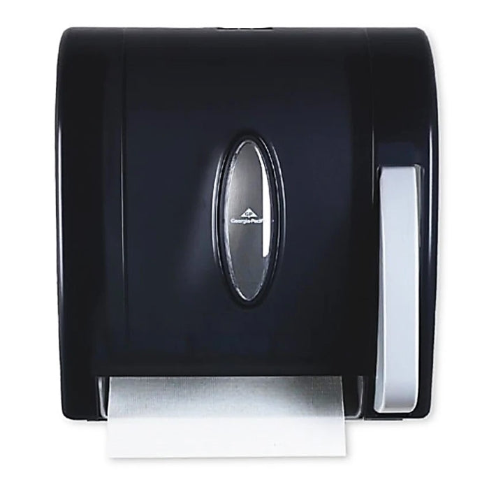 Vista Translucent Smoke Hygienic Push Paddle Roll Paper Towel Dispenser, 12_"W x 10.60"D x 14_"H, 1/cs
