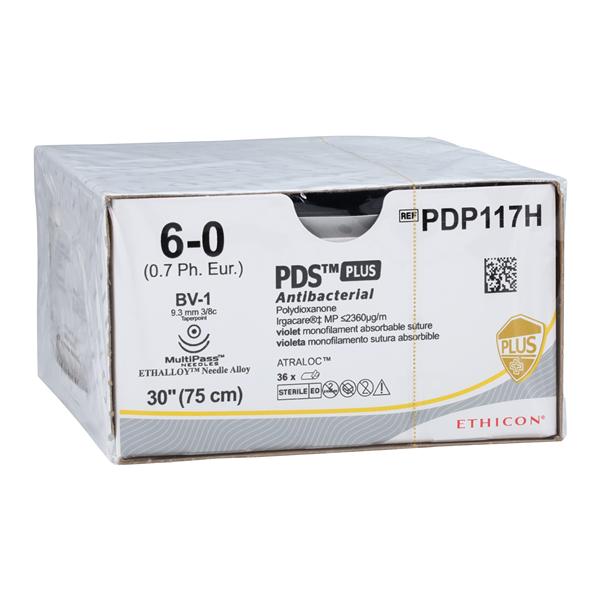 Suture, Taper Point, Size 6-0, 30", Violet Monofilament, Needle BV-1 BV-1, 3/8 Circle, 3 dz/bx (Continental US Only)