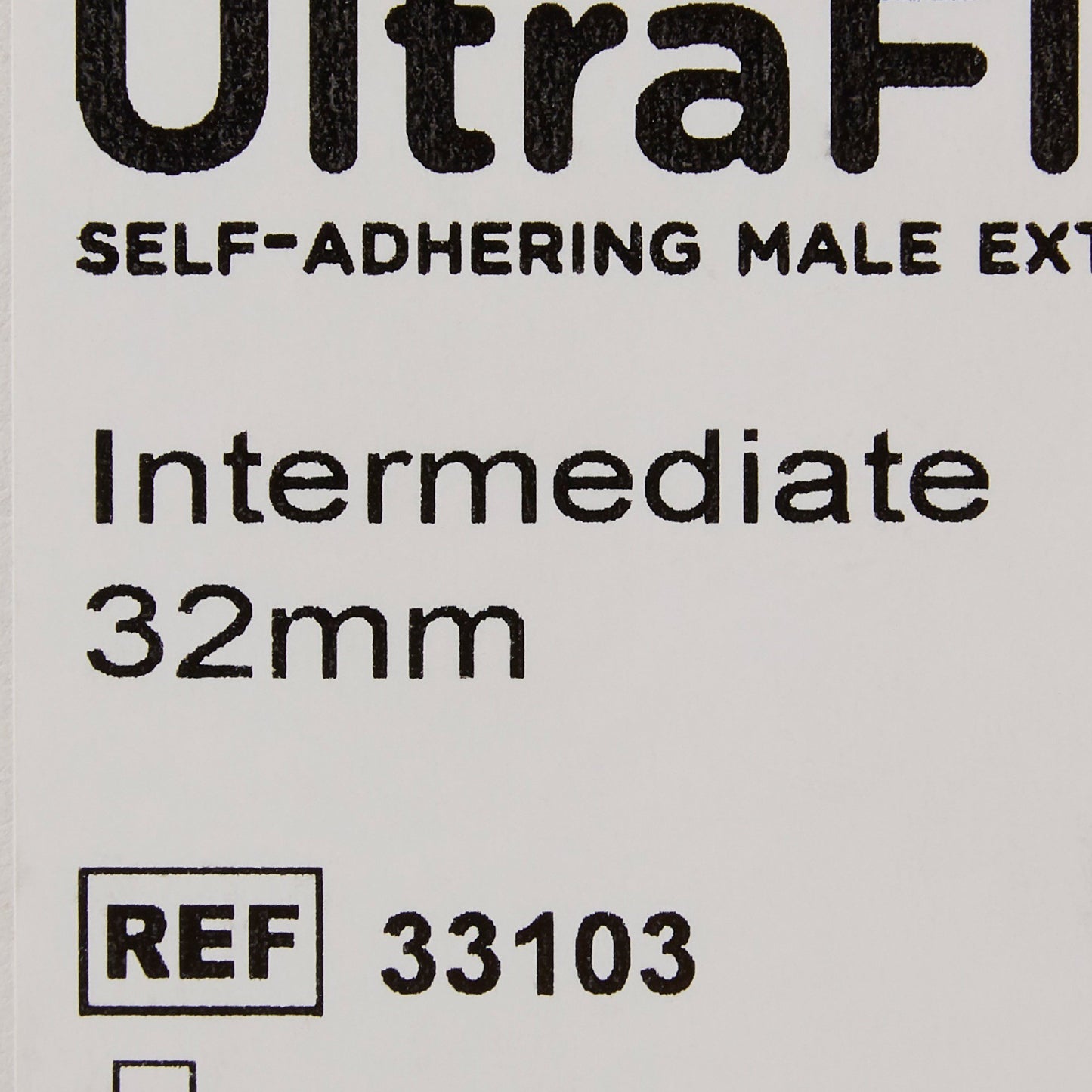 Male External Catheter, UltraFlex, 32mm, Intermediate, Silicone, Self-Adhesive, 100/cs (US Only)
