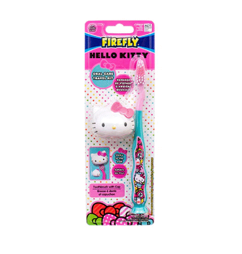 Hello Kitty Travel Kit includes Suction Cup Toothbrush and Toothbrush Cover. 24/cs (US Only)