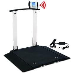 6560 Portable Wheelchair Scale, with Handrail & AC Adapter (DROP SHIP ONLY)