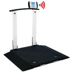 6560 Portable Wheelchair Scale, with Handrail, Bluetooth & Wifi (DROP SHIP ONLY)