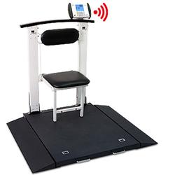 6570 3-in-1 Portable Standing, Seated, or Wheelchair Weighing Scale with Handrail and Seat - Bluetooth, Wifi (DROP SHIP ONLY)