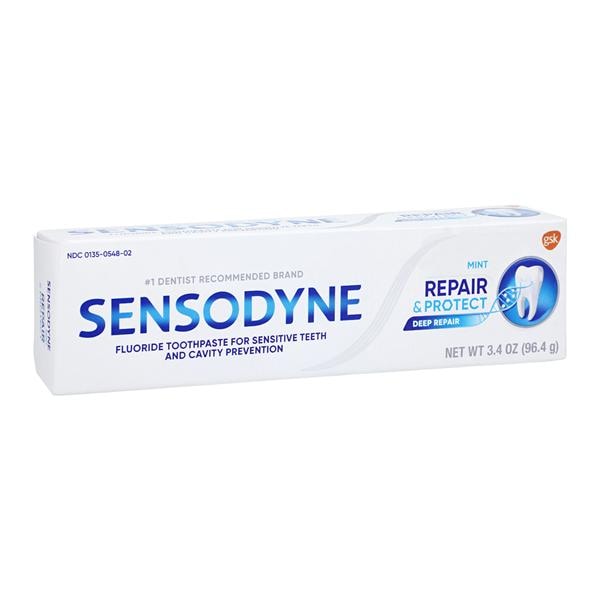 Sensodyne Repair & Protect Toothpaste, 3.4 oz. tube, 6/pkg, 2 pkg/cs (12 tubes total) (Available for sale in US only) (Products cannot be sold on Amazon.com or any other third Party sites.) (Item is Non-Returnable)