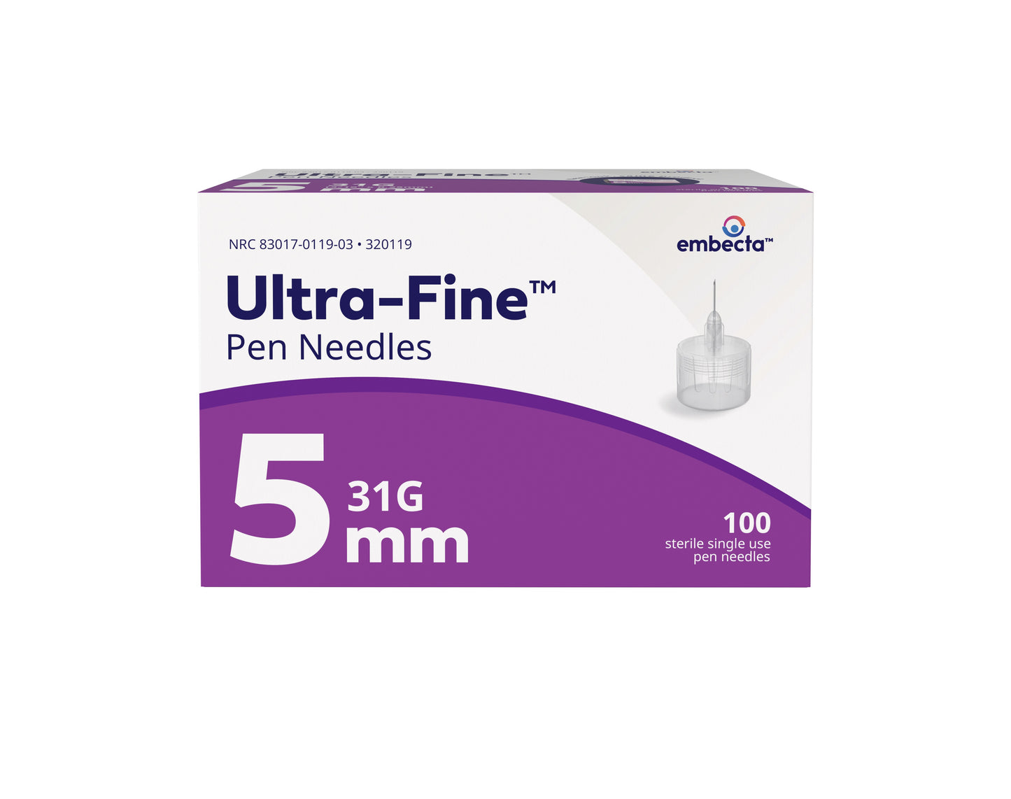 Insulin Pen Needle, 31G x 5mm, 100/sp, 12 sp/cs (Continental US Only) (Drop Ship Requires Pre-Approval)
