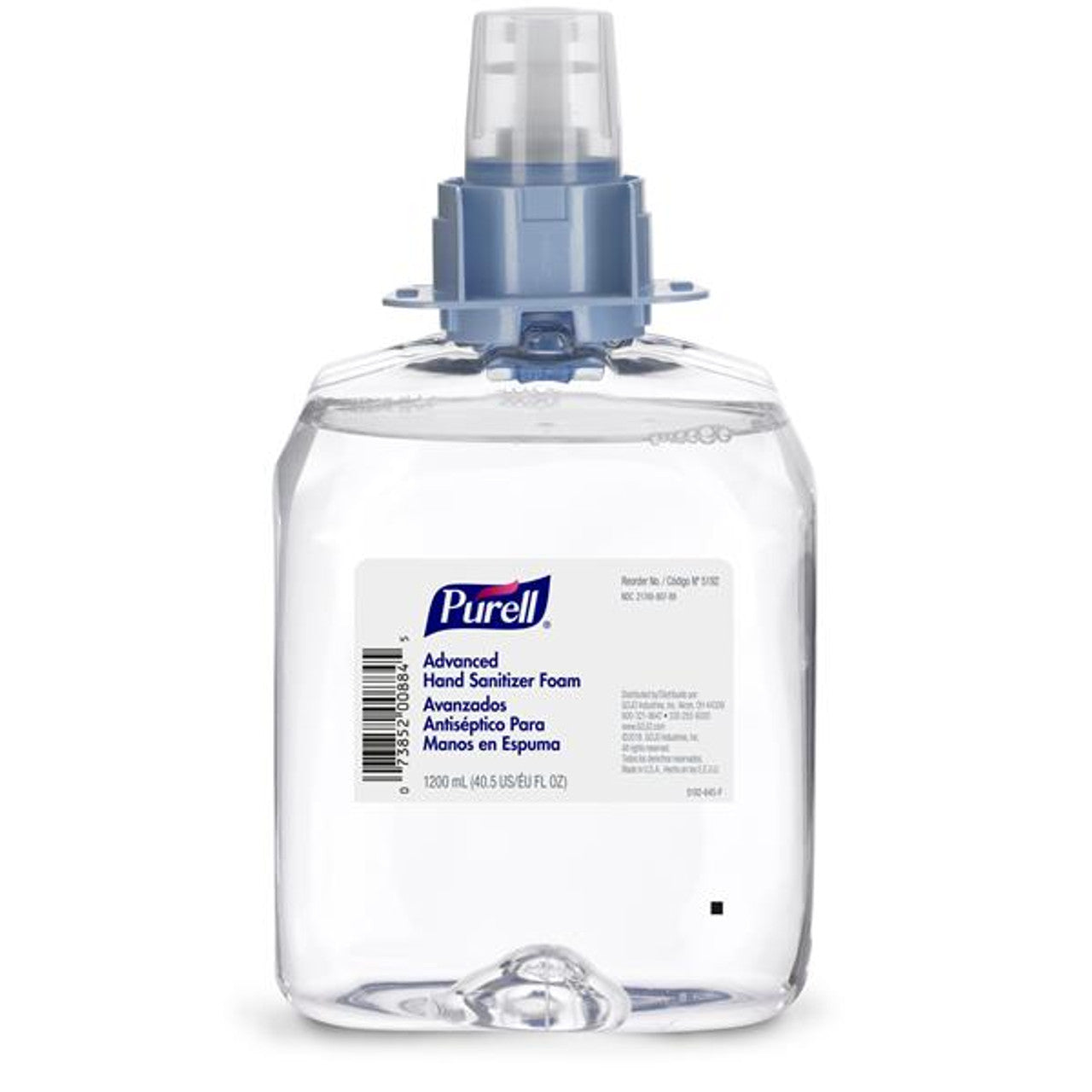 FMX-12 Instant Foam Hand Sanitizer, 1200mL, 4/cs (100 cs/plt) (Item is considered HAZMAT and cannot ship via Air or to AK, GU, HI, MP, PR, VI)