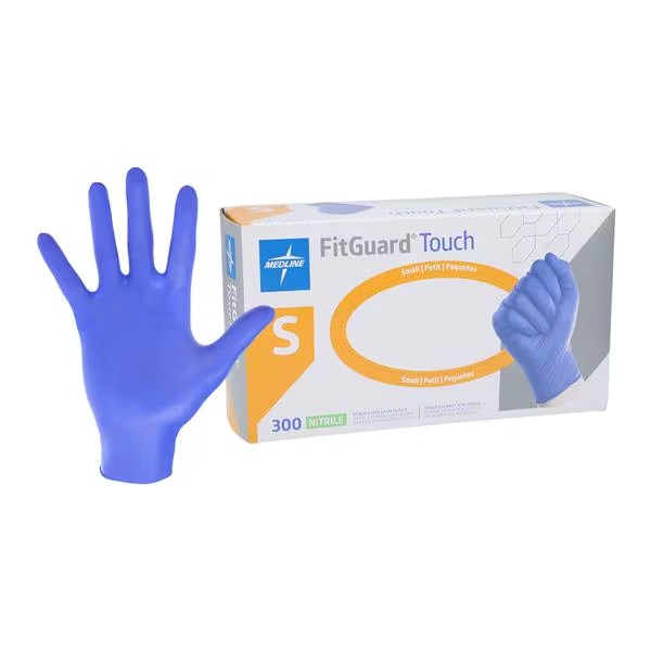 Nitrile Exam Gloves Small Non-Sterile 300/bx, 10bx/cs (FG3001)
