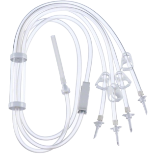 Four Line Irrigation Set with Flexible Irrigation Bag, 10/cs (Rx) (Continental US+HI Only)