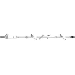 Continu-Flo Solution Set, Vented Spike, (2) Clearlink Luer Activated Valves, Backcheck Valve, Male Luer Lock Adapter with Retractable Collar, 60 drops/ml, 104" Length, Non-Pyrogenic, Contains DEHP, Sterile Fluid Path, 48/cs (Rx) (Continental US Only, Excl