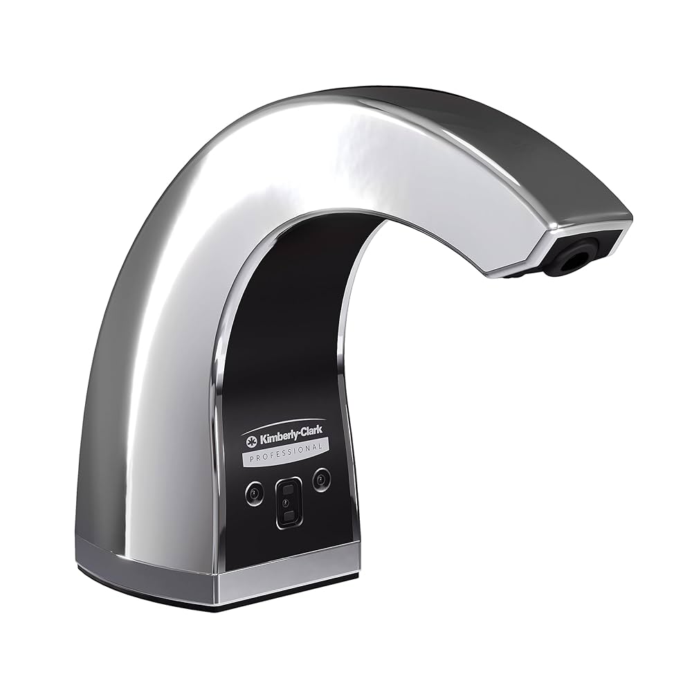 Dispenser, Touchless, Counter Mount, 2.12" x 4.25" x 5.56", Chrome, 1/cs