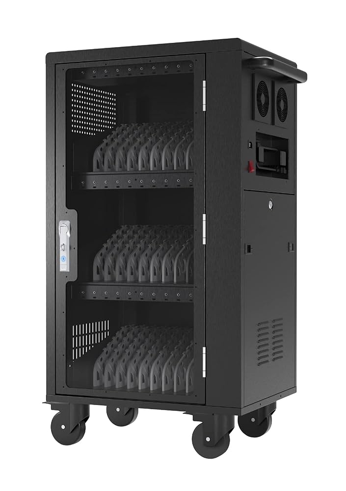 30-Laptop/Tablet USB-C Charging Cart, 25.6 W x 18 D x 44 H (DROP SHIP ONLY)