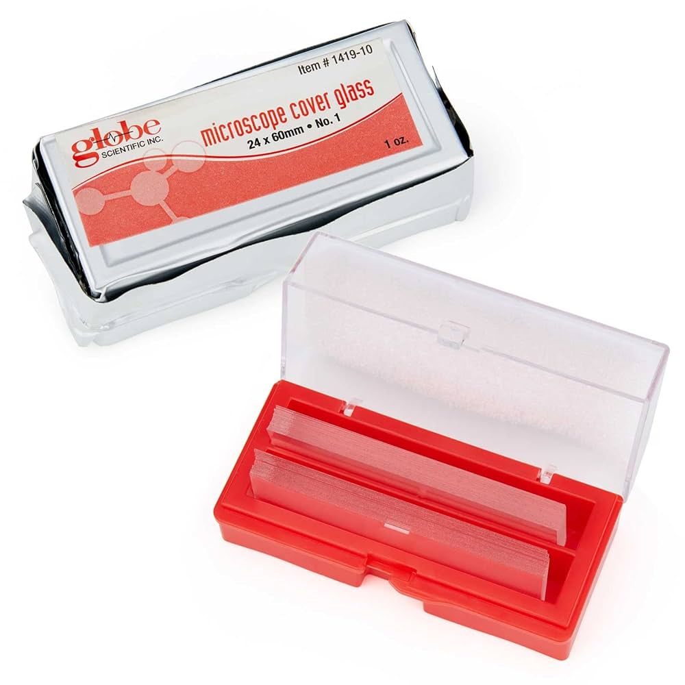 Cover Glass, 0.14mm Thickness, 24 x 60mm, 10/bx