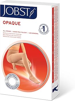 Compression Hose, Waist High, 15-20 mmHG, Closed Toe, Midnight Navy, Medium (Continental US Only)