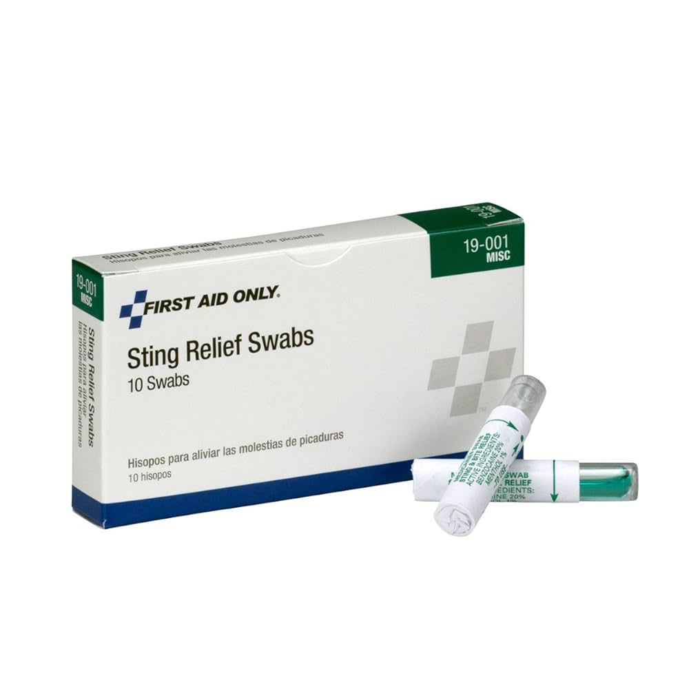 Sting Relief Swabs, 10/bx (DROP SHIP ONLY - $150 Minimum Order)