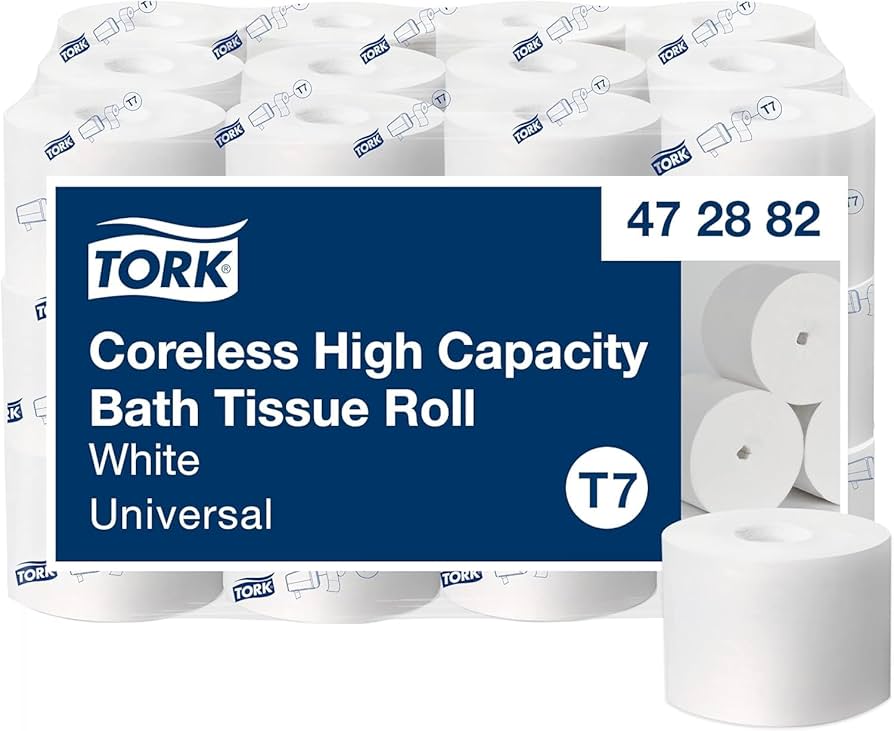 Universal Bath Tissue, T7 Mid Coreless Good, 2Ply, White, 1100 sheets/rl, 36 rl/cs (48 cs/plt)