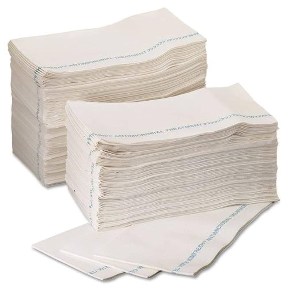 WYPALL X80, 12" X 23.4", White Hydroknit w/ Blue Stripe, 150 sheets/bx, 1bx/cs
