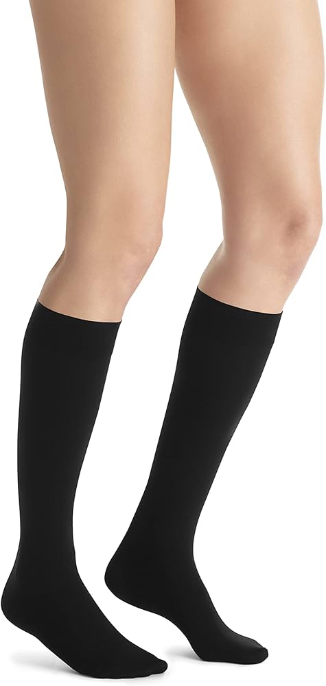 Compression Hose, Knee High, 15-20 mmHG, Closed Toe, Petite, Natural, X-Large (Continental US Only)