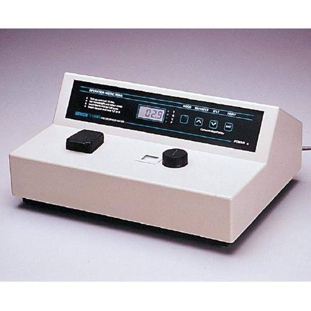 Spectrophotometer, 20 nm Bandpass, Wavelength Range 335-1000 nm, Voltage Preset at 110V, 10mm Test Tube Cuvettes (Box of 12), 10 mm Square Cuvette Adapter, USB Port, RS-232 Port, Dust Cover, User Manual (US Only) (DROP SHIP ONLY)