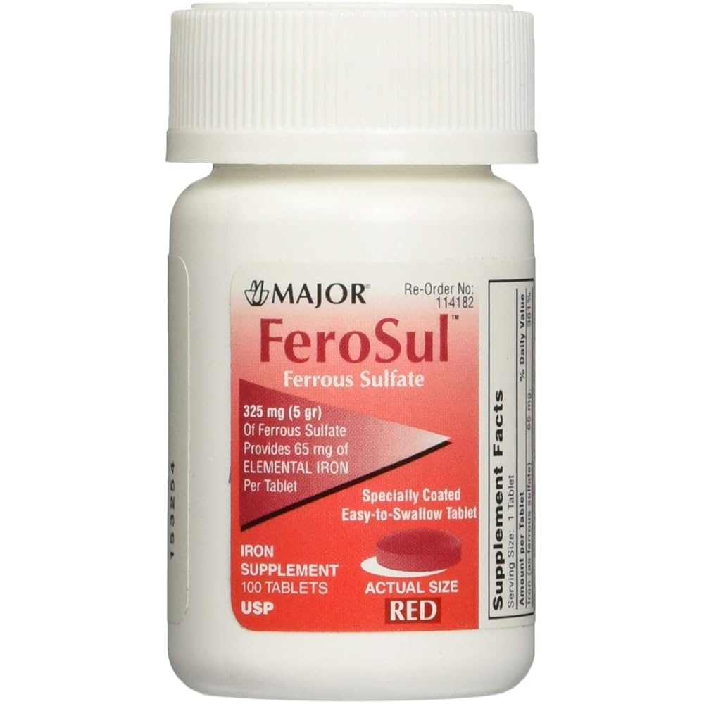Ferosul, 5gr, Film Coated, Red Tablets, 100s, Compare to Feosol, NDC# 00904-7590-60 (US Only)