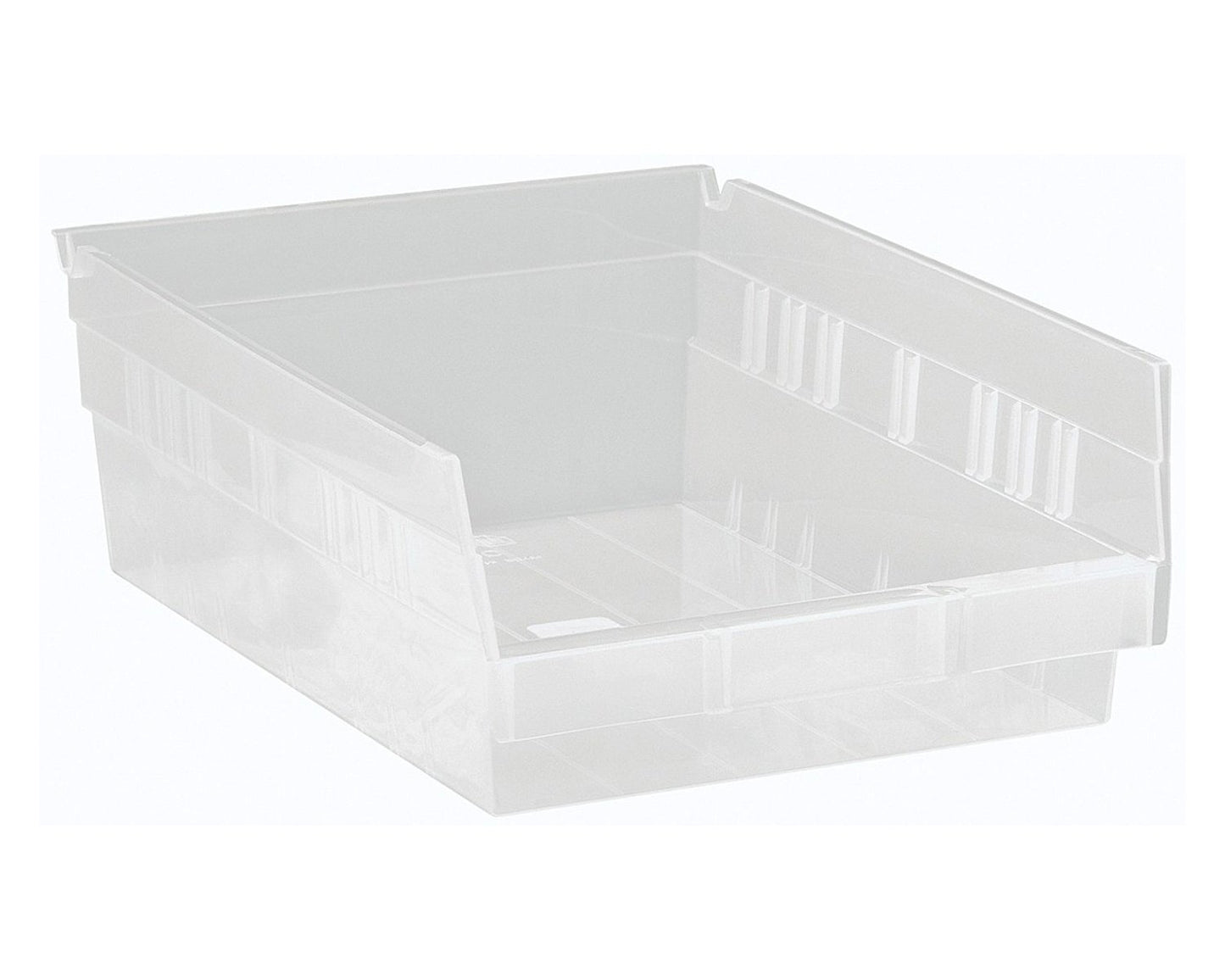 Shelf Bin, 11 5/8" x 11 1/8" x 4", Clear, 8/ctn (DROP SHIP ONLY)