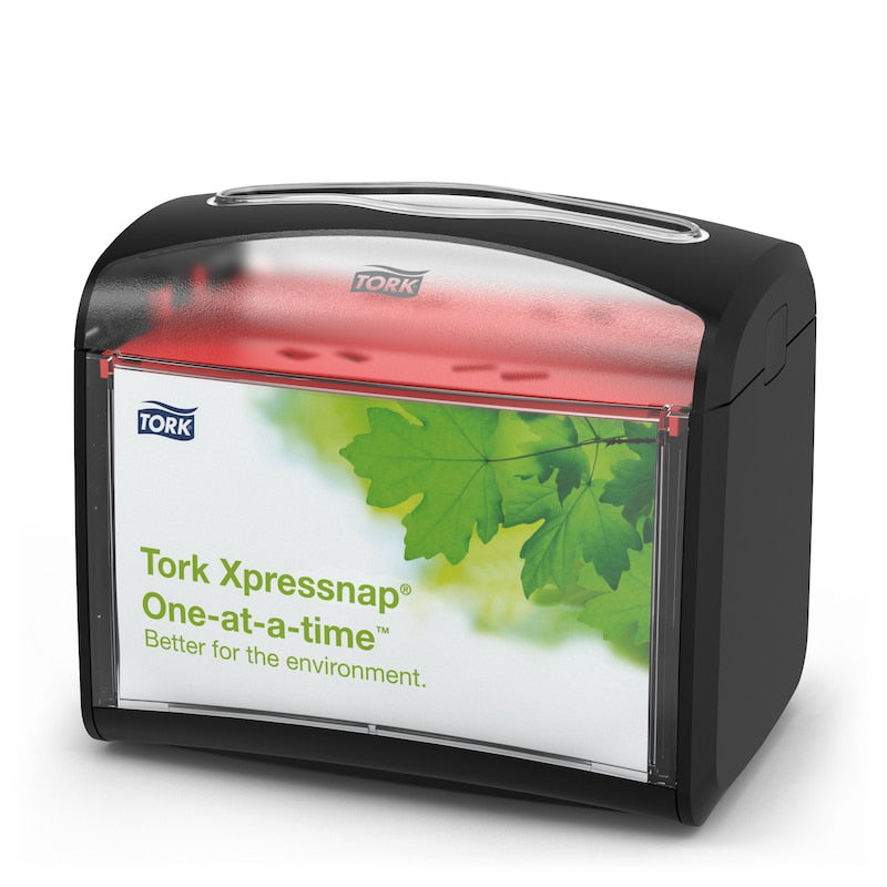 Napkin Dispenser, Tabletop, Universal, Black, N4, Plastic, 6.1" x 7.9" x 5.9" (6231000) (96 cs/plt)