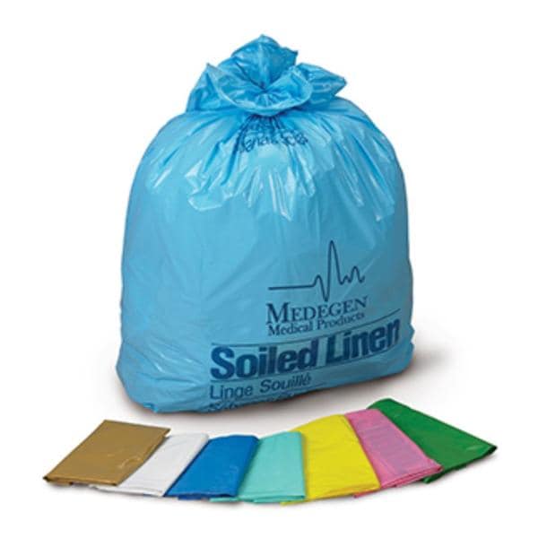 Linen Bag, HDPE Film, 30.5" x 43", Yellow/ Black, 14 mic, 20-30 Gal, 25/bx, 10 bx/cs