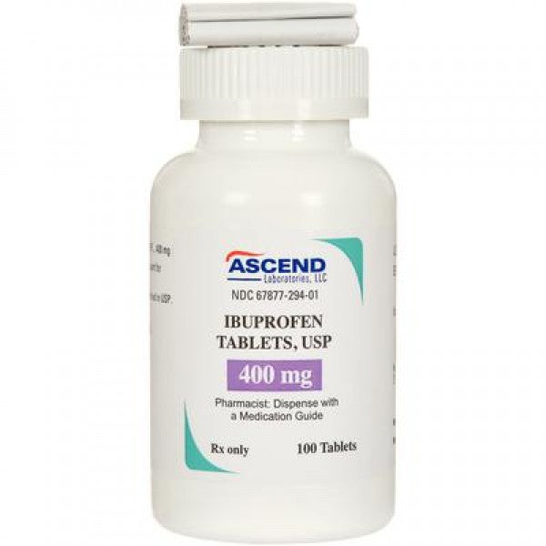 Ibuprofen Tablet, 400mg, 100S (Rx) (US Only, Excluding IN and ND) (Product is Non-Returnable) (Temporarily Unavailable for Sale)