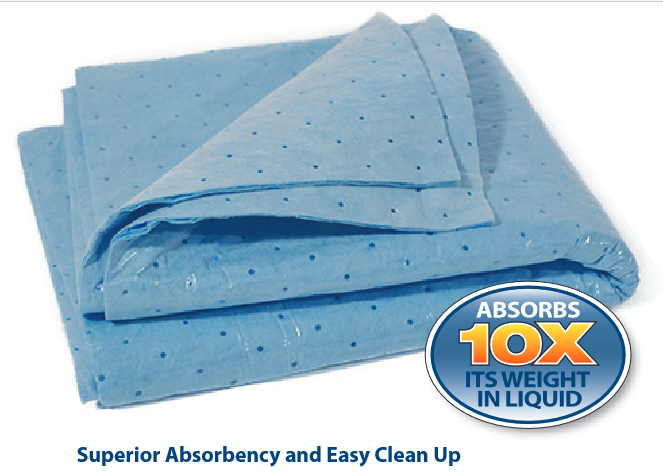 Absorbent Mat, 23" x 32", Blue, Abbi, 10/bg, 2 bg/cs