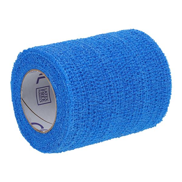 Self-Adherent Wrap, 3" x 5 yds, Blue, Hand Tear, Latex Free (LF), 24 rl/cs