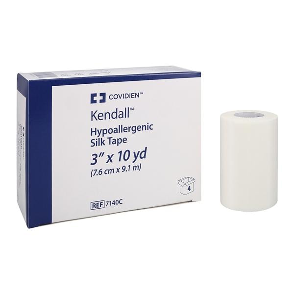 Silk Tape, Hypoallergenic, 3" x 10 yds, Latex Free (LF), 4/bx, 10 bx/cs (Continental US Only)