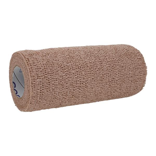 Self-Adherent Wrap, 6" x 5 yds, Tan, Latex, 12 rl/cs