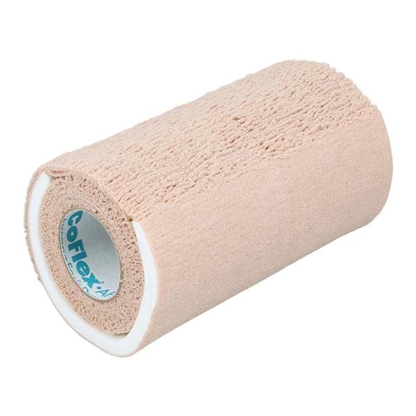 Absorbent Foam Dressing with Self-Adherent Wrap, 4" x 2.5 yds, Tan, Latex Free (LF), 8 rl/cs