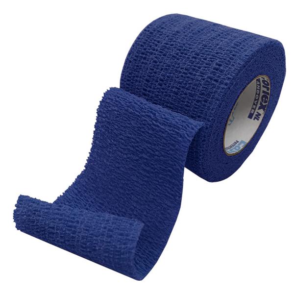 Self-Adherent Wrap, 4" x 5 yds, Blue, Hand Tear, Latex Free (LF), 18 rl/cs