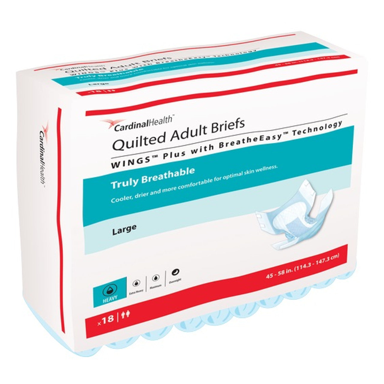 Quilted Brief, Large (45-58 in.), 18/bg, 4 bg/cs (Continental US Only)