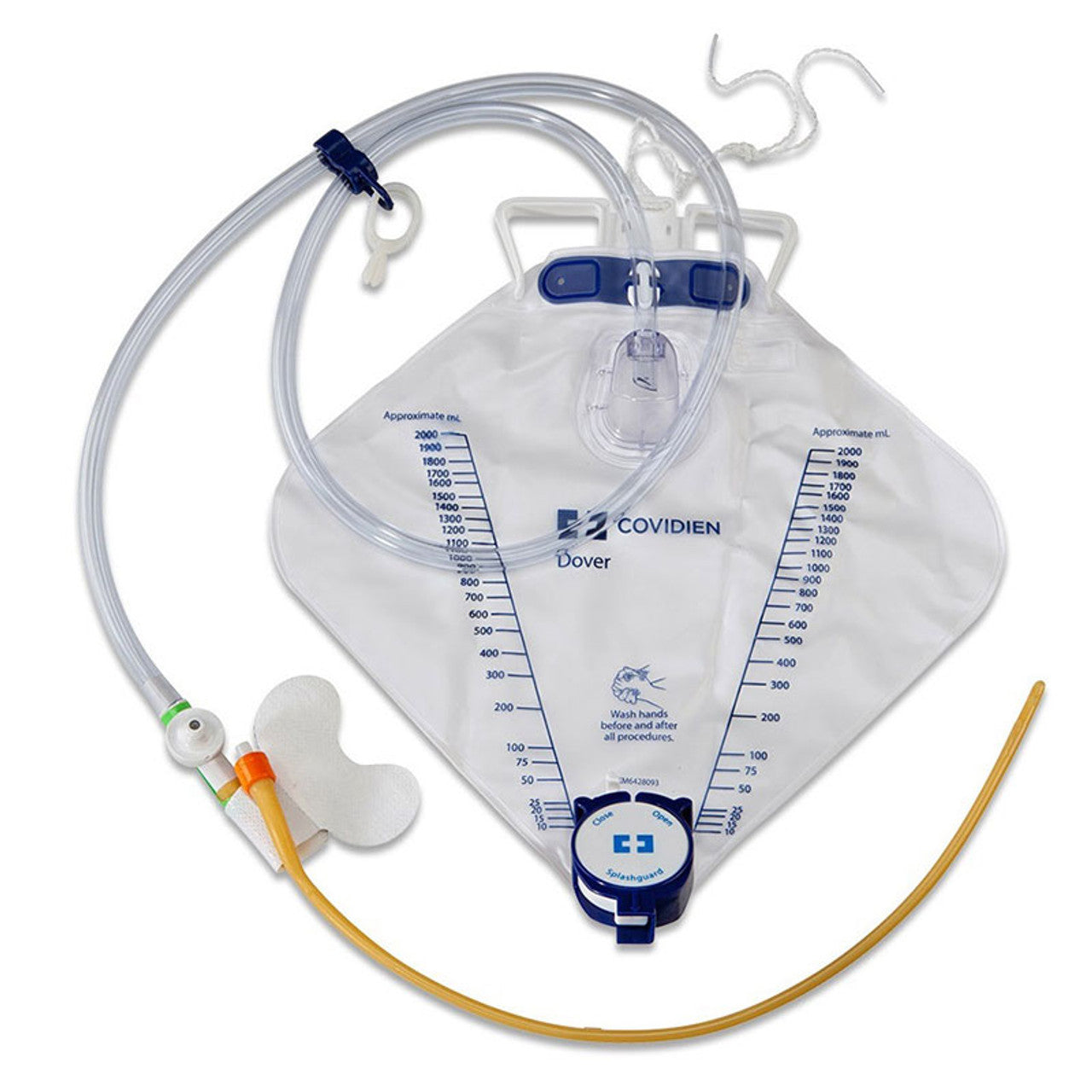 Dover Hydrogel Coated Latex Foley Sampling Catheterization Kit, Luer Lock, 16FR, 2000 ml, 10/cs (Continental US Only) (Notice Syringes are temporarily not included due to the Nurse Assist recall. Please contact your NDC sales rep for questions.)