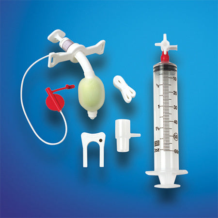 Trach Tube Kit, Adult, 8.0mm ID x 11mm OD x 88mm L, Includes: Obturator, SidePort AutoControl Airway Connector, CMD Cuff Inflation Controller, Twill Trach Tie, and 15mm Disconnect Wedge, Sterile (US Only) (Item on Manufacturer Backorder - Inventory Limited when Available)