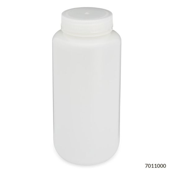 Diamond RealSealBottle, Wide Mouth Round, HDPE with PP Closure, 1000mL, 6/bg