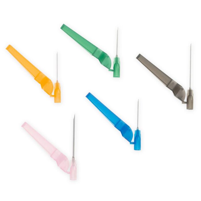 Safety Hypodermic Needle Only, 25G x 5/8", 100/bx (US Only)