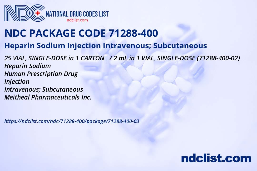 Heparin Sodium Injection, USP, 2000 USP units per 2 ml, Preservative Free, SDV, 25/bx (Rx) (Item is Non-Returnable) (US Only, Excluding IN and ND)