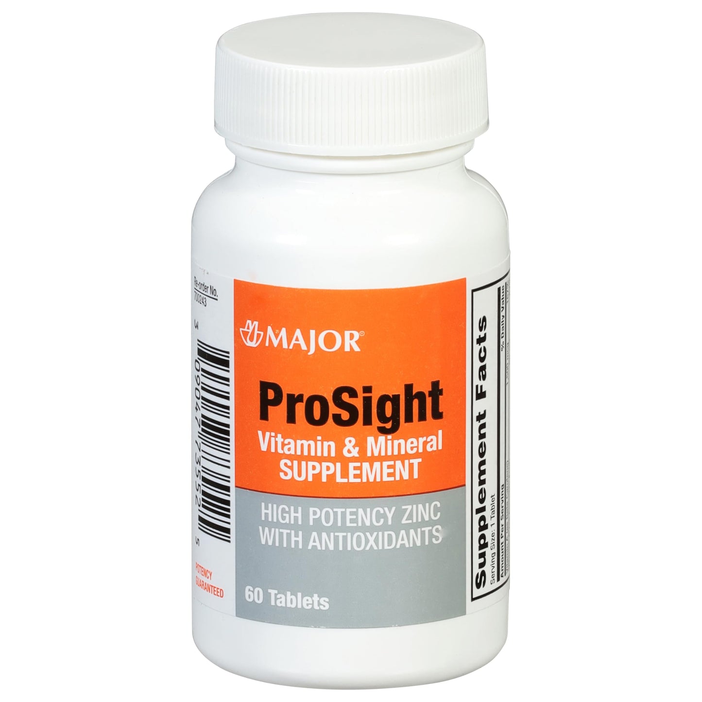 Prosight Multivitamin with Zinc Tabs, 60s, Compare to Ocuvite, NDC# 00904-7735-52 (Minimum Expiry Lead is 90 days) (US Only)
