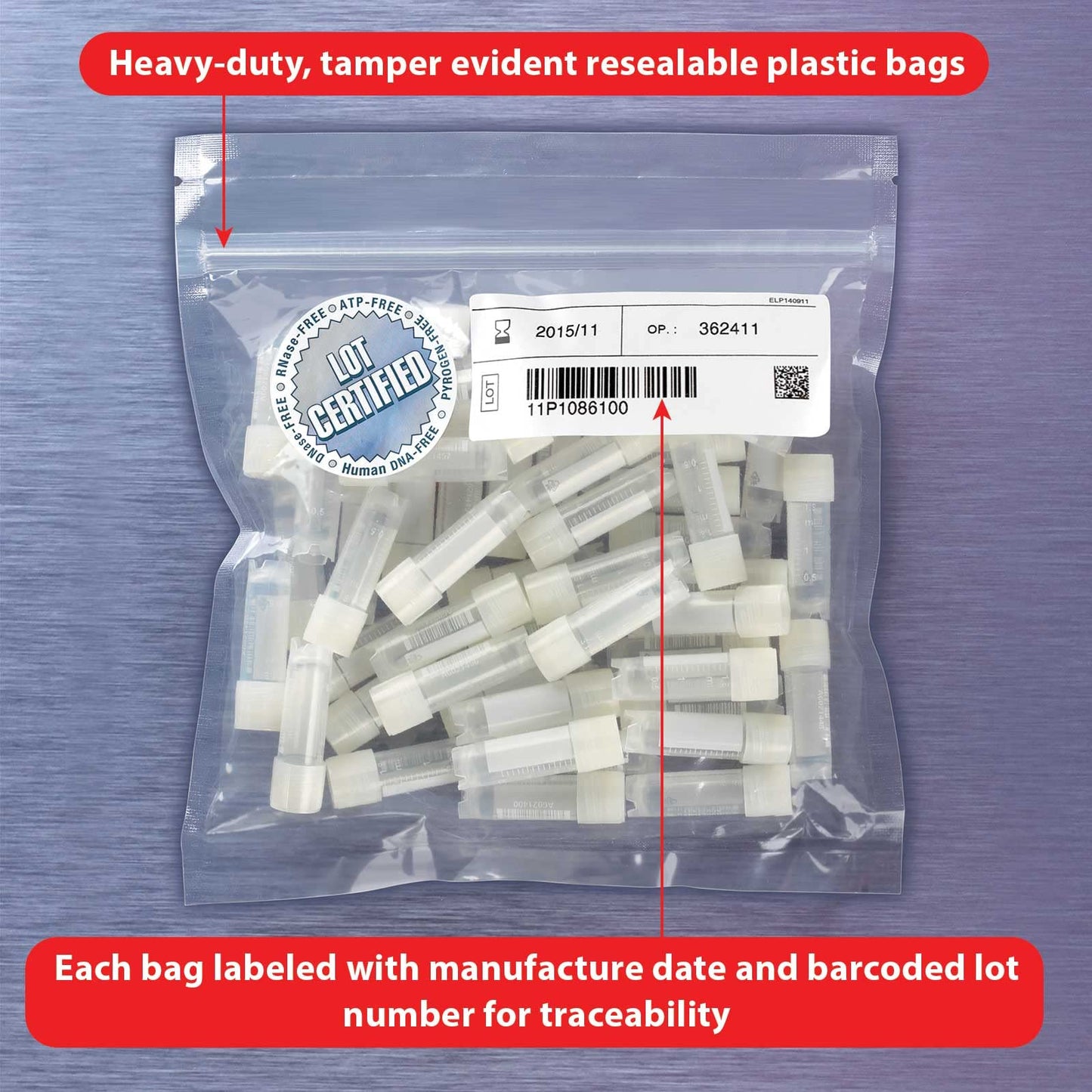 Threaded Vials, 5 mL, Self-Standing, Round Bottom, 500/cs